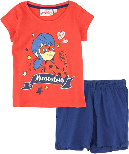 <tc>Miraculous</tc> Conjunto de pijama infantil Ladybug vermelho