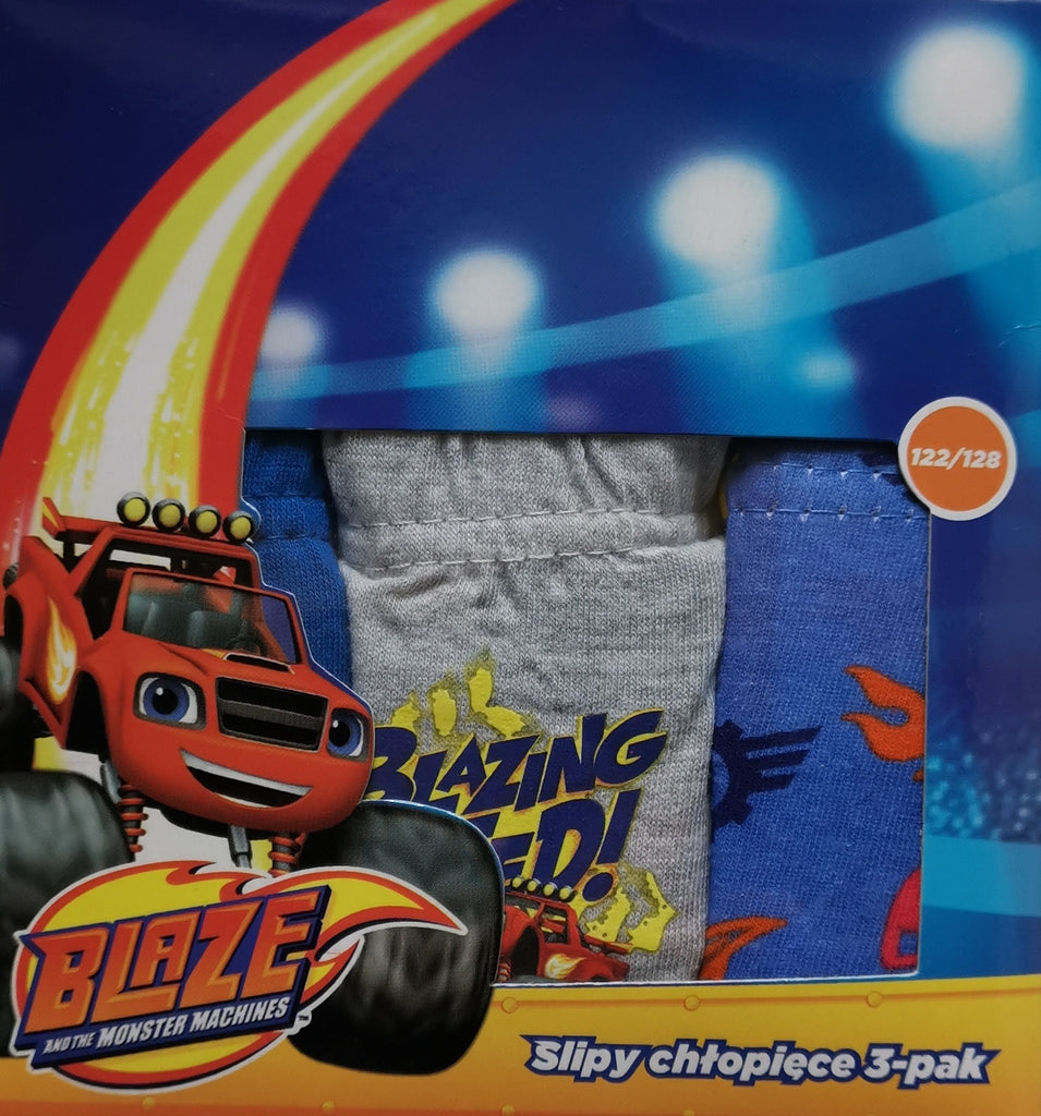 Blaze Kids Underwear Pack of 3 Briefs/Slips - Super Heroes Warehouse