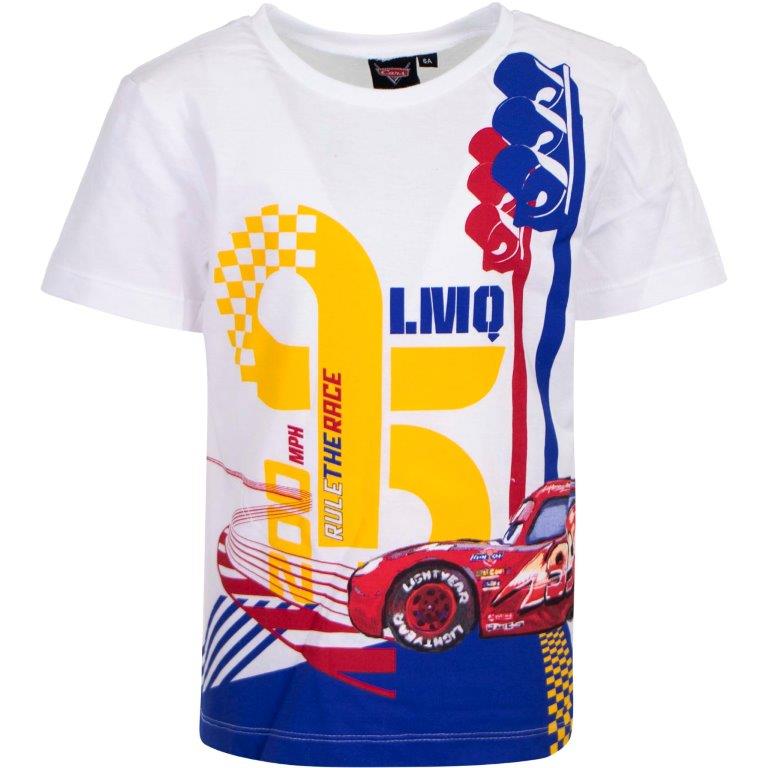 Disney Cars Kids 3-8Y Short Sleeve T-Shirt LMQ - Super Heroes Warehouse
