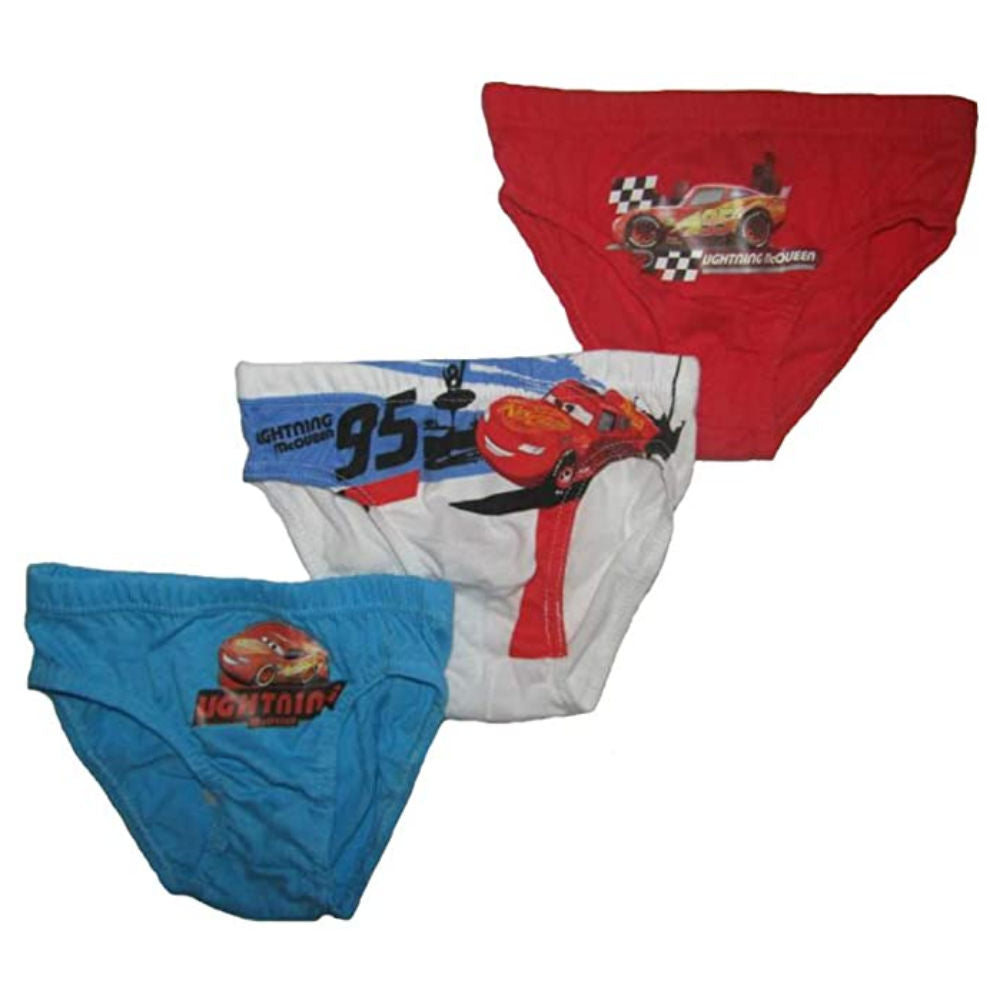 Disney Cars Kids Underwear Set of 3 Briefs