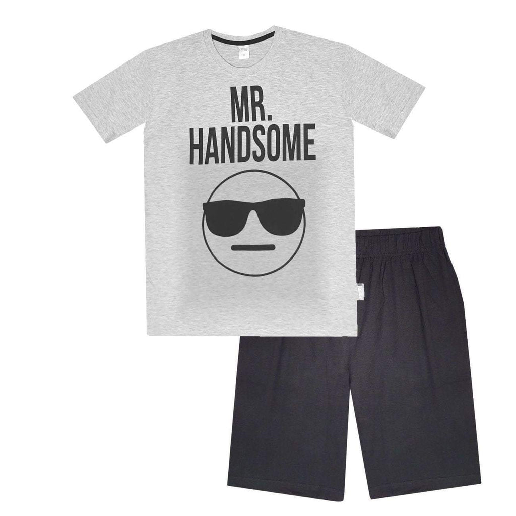 Emoji Men Pyjama Set "Mr Handsome" - Super Heroes Warehouse