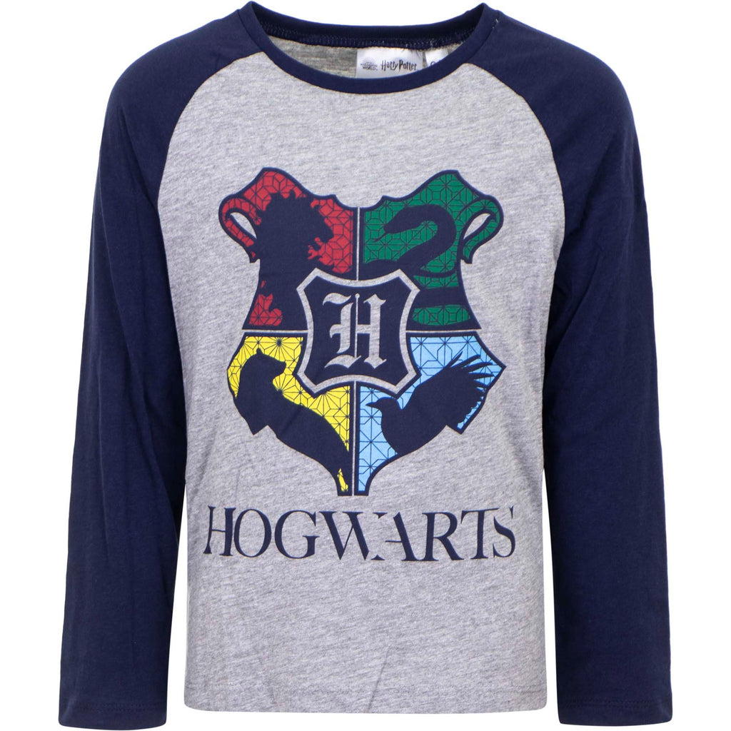 Harry Potter Kids 5-12Y T-Shirt Long Sleeve - Hogwarts - Super Heroes Warehouse