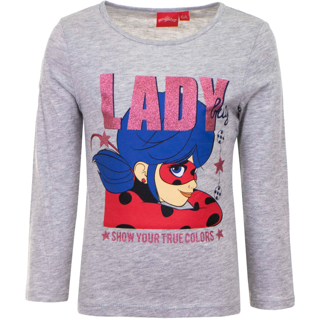 Miraculous Kids 3-8Y Long Sleeve T-Shirt Ladybug - Super Heroes Warehouse