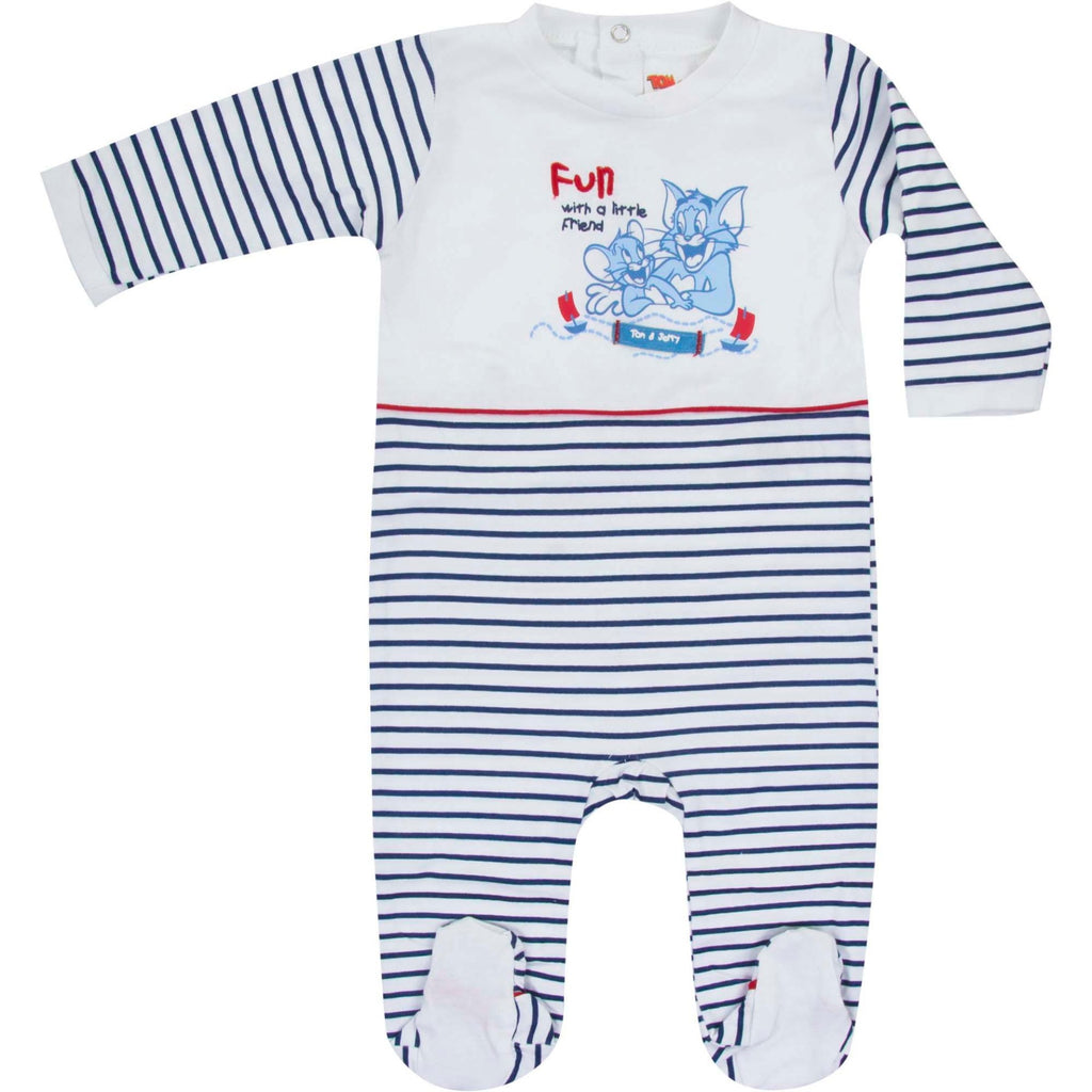 Tom and Jerry Baby Sleepsuit Bodysuit - Super Heroes Warehouse