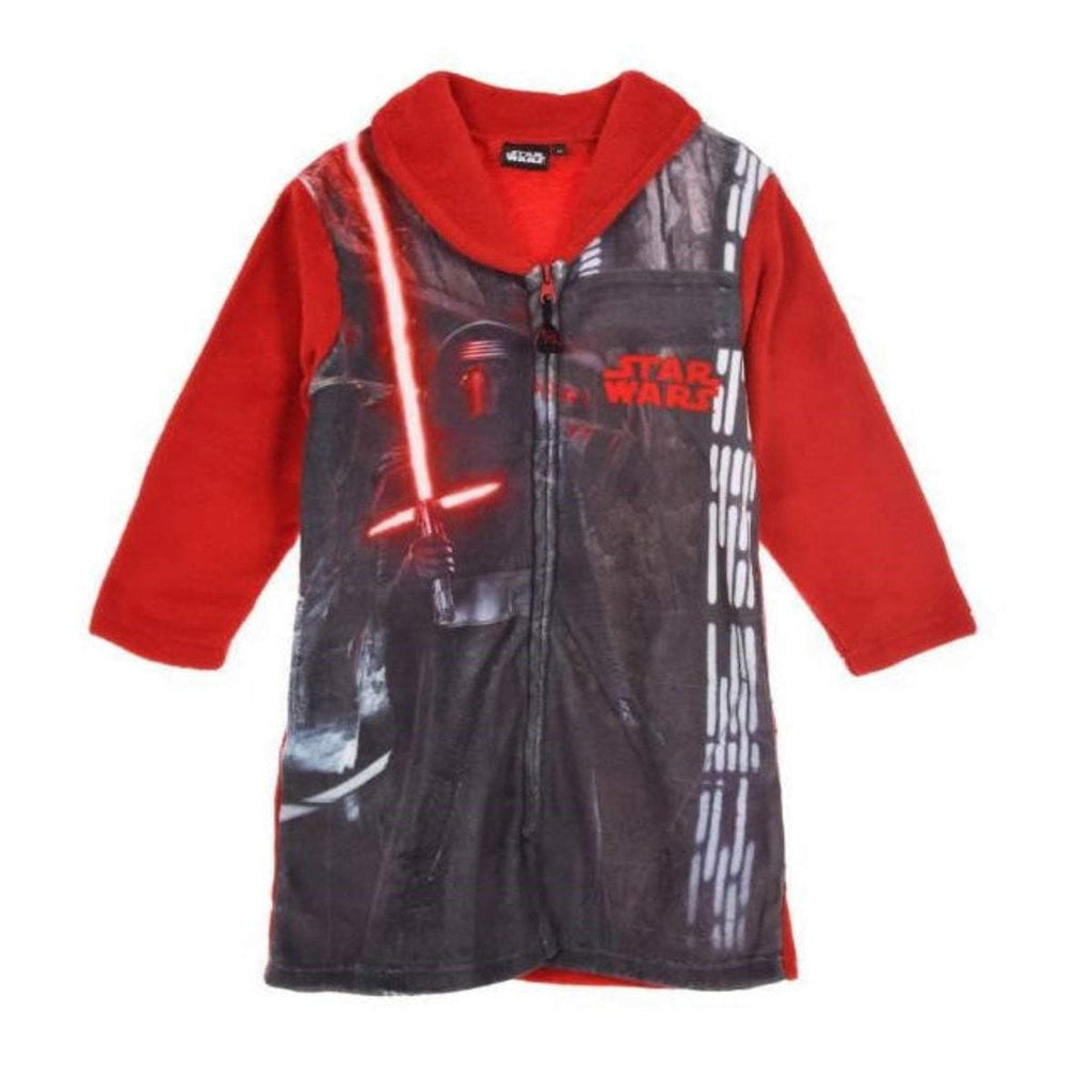 Star Wars Boys Dressing Gown Robe Red - Super Heroes Warehouse